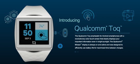 Qualcomm Toq disponibile in pre-order al prezzo di 349.99$