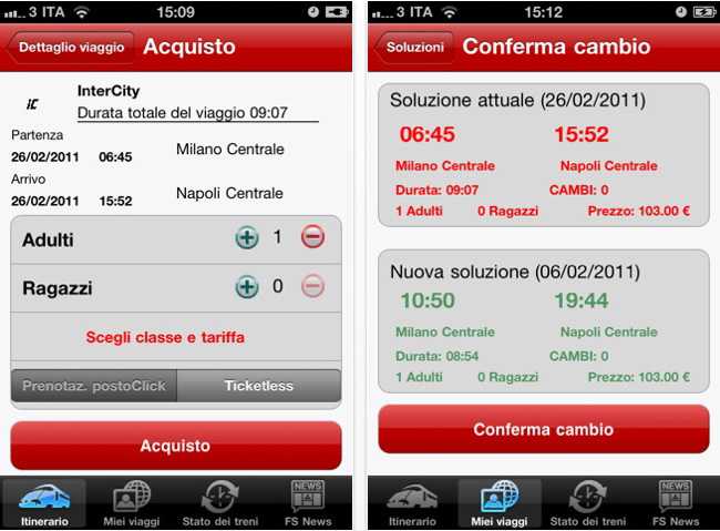 ProntoTreno, l’app ufficiale di Trenitalia sbarca anche su Apple Store