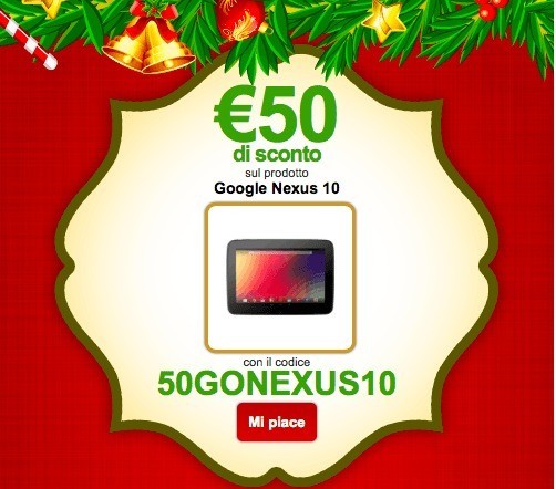 Nexus 10 32GB a 340€ su Expansys.it