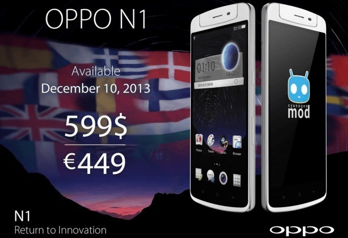 Oppo N1 ora disponibile in Europa