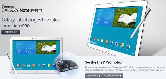 Samsung Galaxy Note Pro 12.2″| In arrivo in Europa dal 4 Febbraio a 800€ !