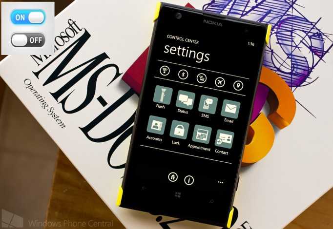Control Center, accedere facilmente alle impostazioni di Windows Phone
