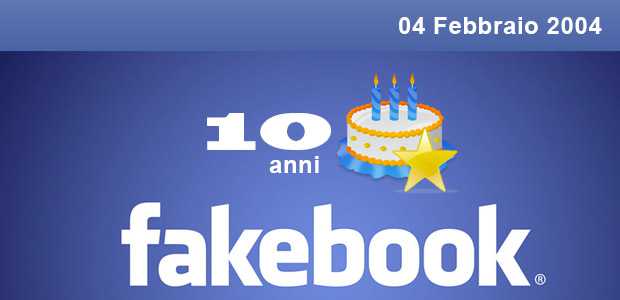 Facebook compie 10 anni