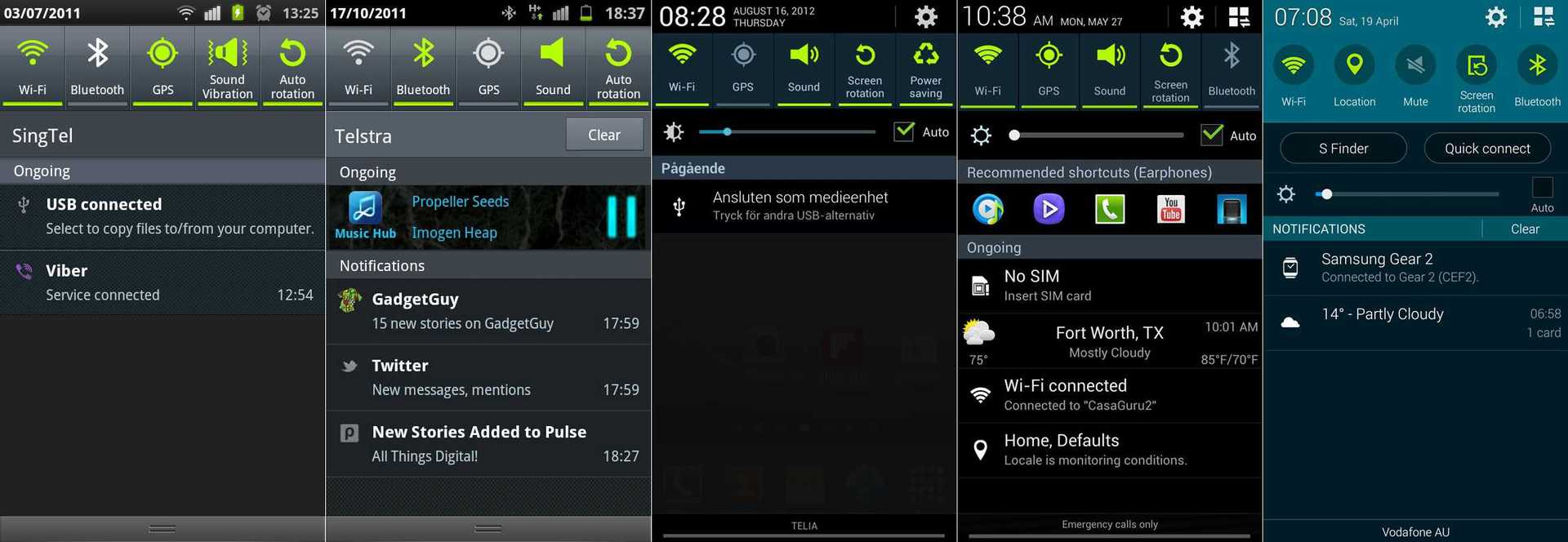 TouchWiz notifications