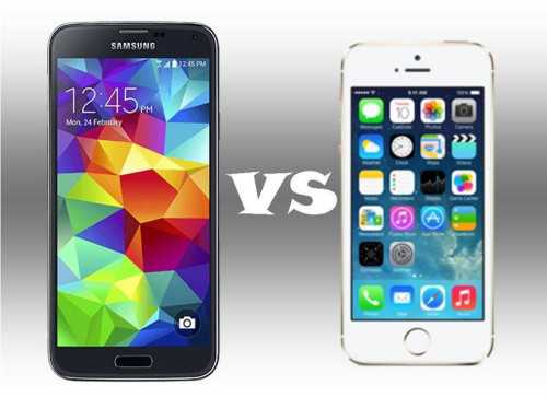 iPhone 5S vs Galaxy S5