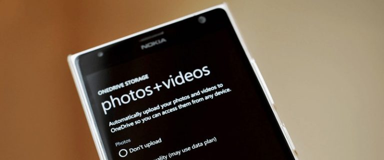 Nuova modalità di salvataggio delle foto in OneDrive con WP 8.1