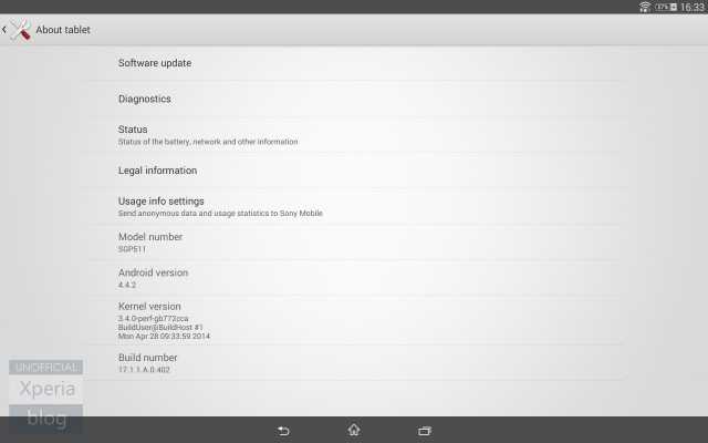 Sony rilascia l’aggiornamento 17.1.1.A.0.402 del firmware per Xperia Z2 e Xperia Z2 Tablet