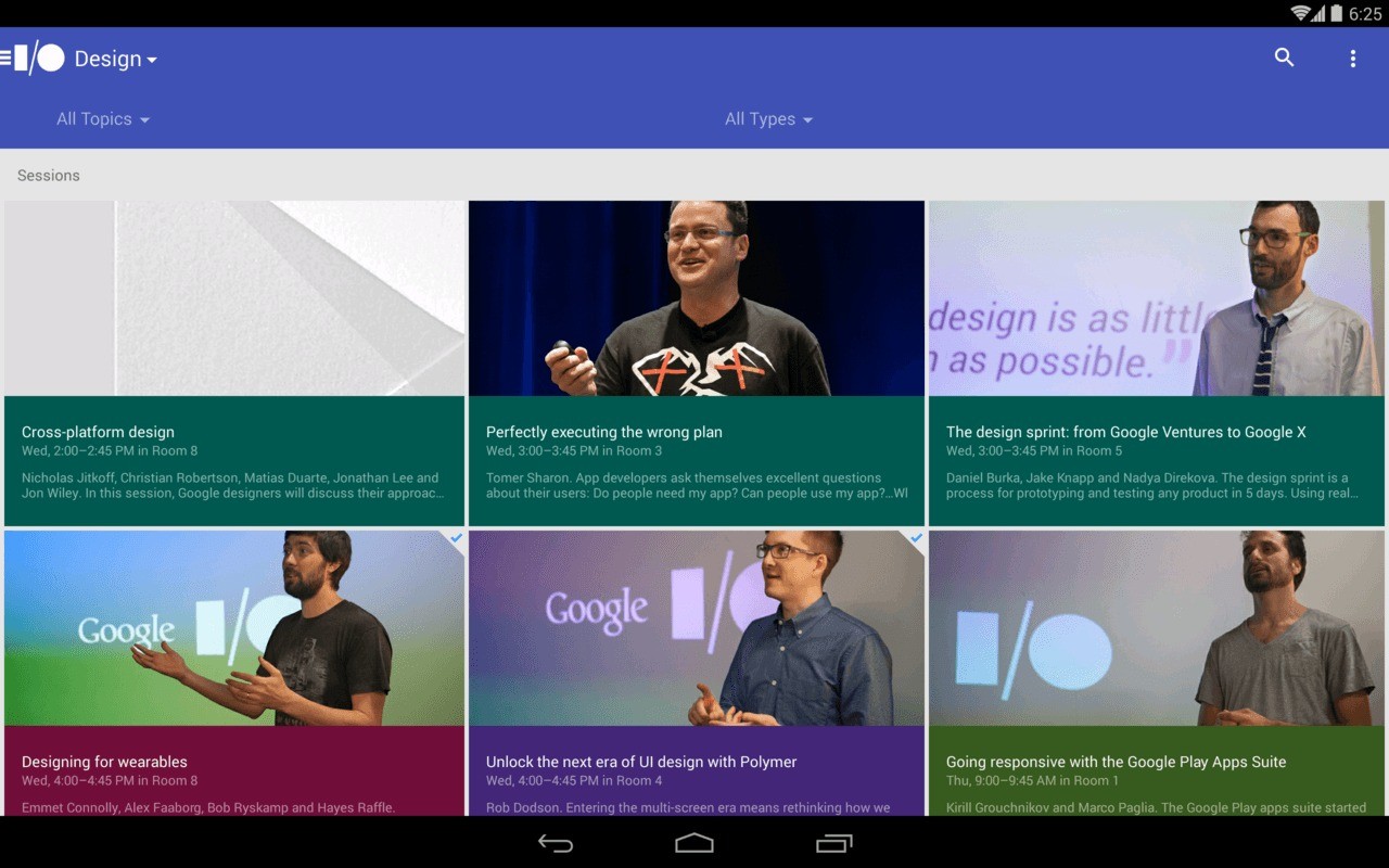 app per il Google I/O
