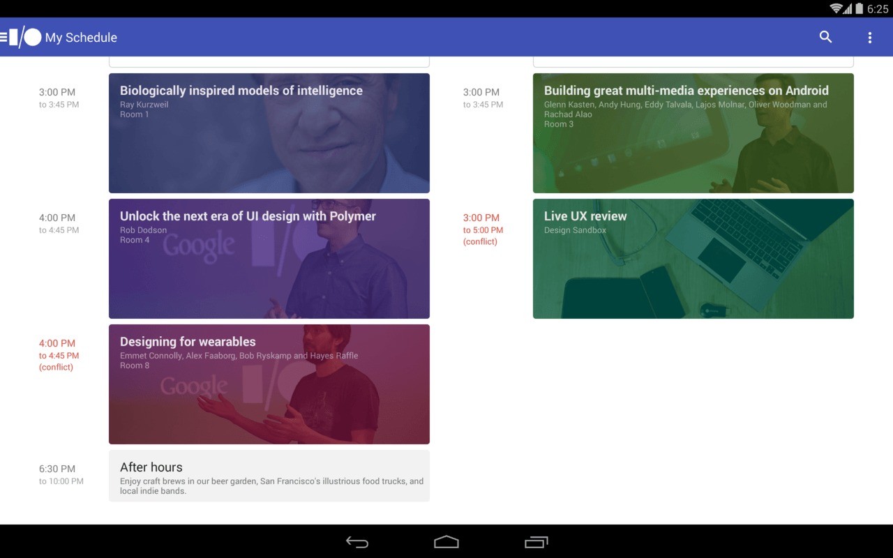 app per il Google I/O