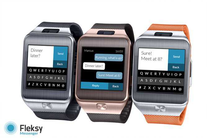 Con Fleksy rispondere ai messaggi dal Gear 2 è più facile e intuitivo
