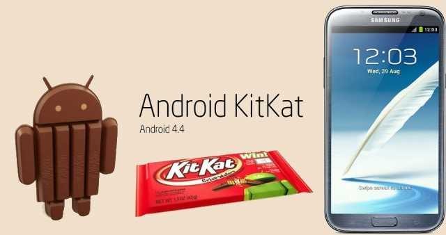 Disponibile Android 4.4.2 KitKat per Galaxy Note 2 brand Wind