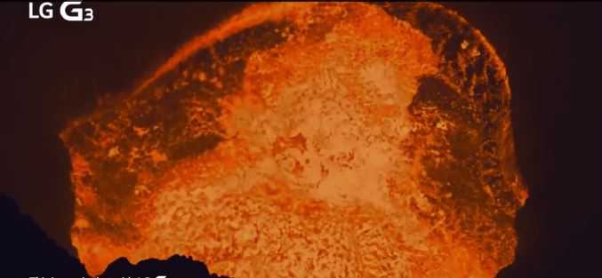 LG G3 conquista un vulcano attivo! Immagini e video spettacoli dal nuovo top di gamma LG