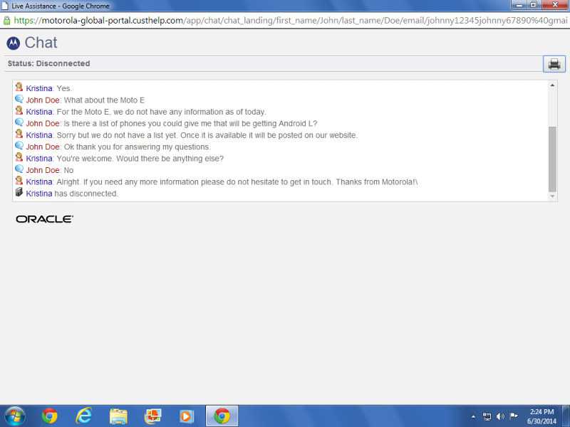 Moto G e Moto E Androd L