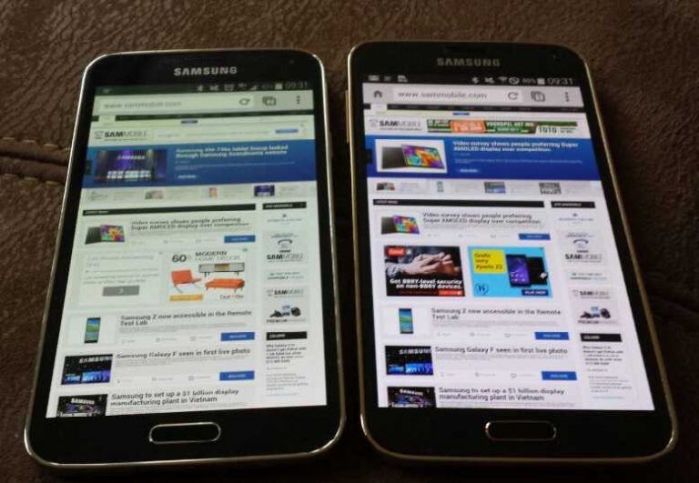 Ecco alcuni dettagli sul display Super AMOLED del Galaxy S5 LTE-A
