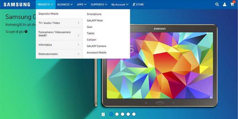 Samsung.com, arriva lo store per acquistare i tuoi prodotti Samsung