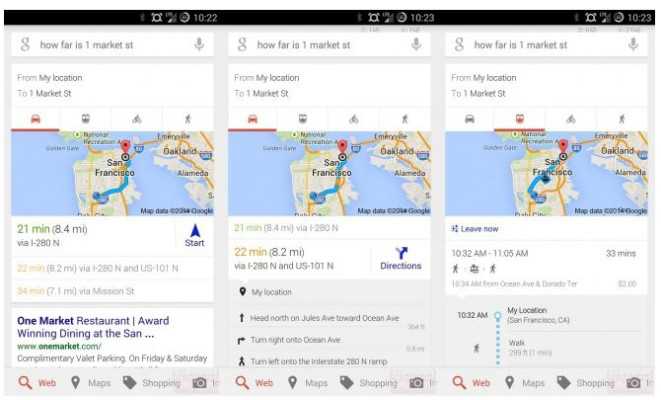 Google Maps si integra in Google Now