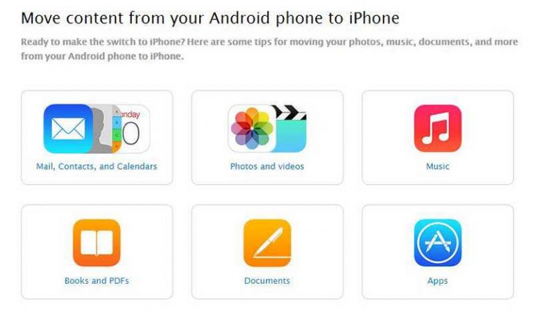 Passare da Android a iOS grazie alla guida Apple