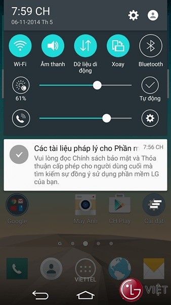 Lollipop per LG G3