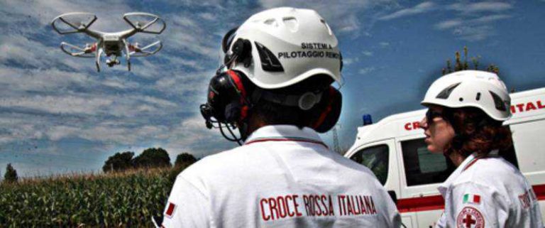 I Droni in aiuto alla Croce Rossa Italiana per il soccorso
