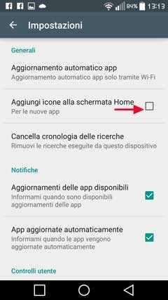 App sulla schermata Home 3
