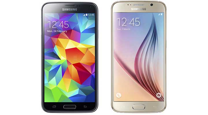 Samsung Galaxy S6 vs- Galaxy S5