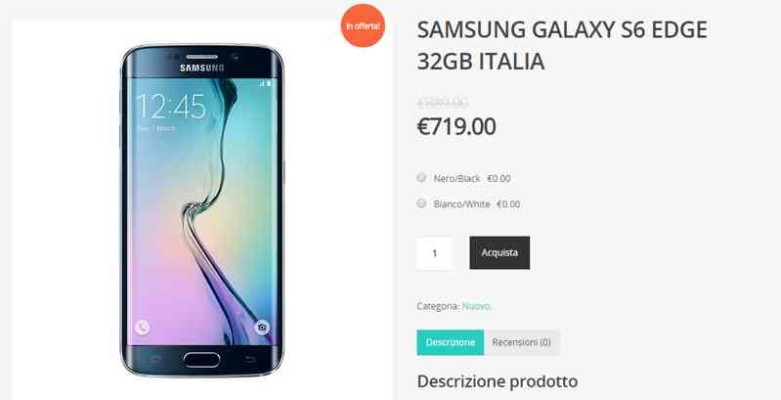 s6 edge in offerta