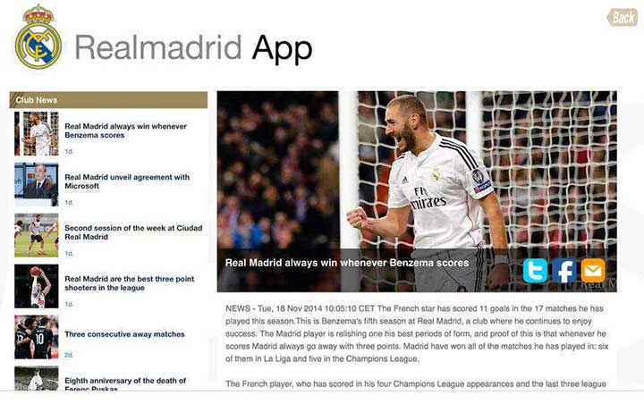 App Real Madrid