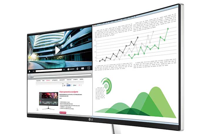 LG presenta il monitor curvo Panorama 21:9 da 34 pollici