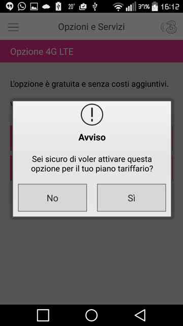 Attivazione LTE 3 Italia