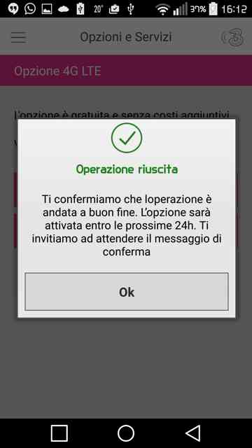 Attivazione LTE 3 Italia