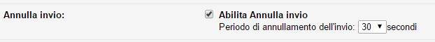 annullare email già inviata
