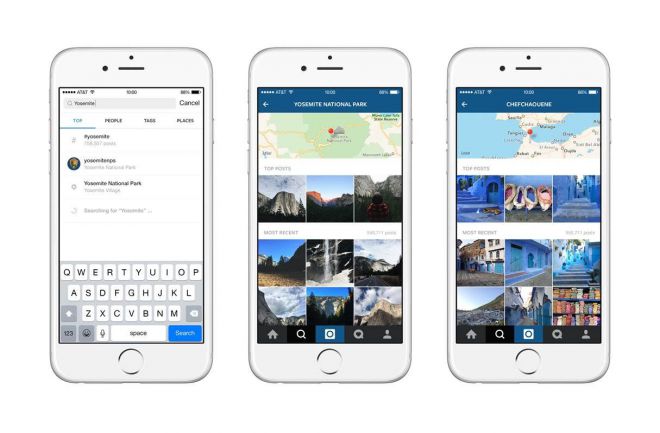 Instagram lancia Places Search ed il mondo diventa più piccolo