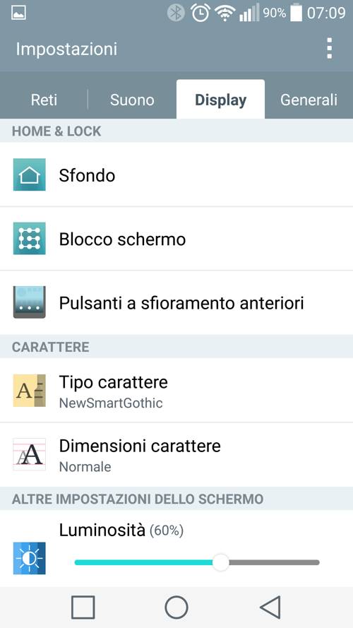 screenshot con LG G4