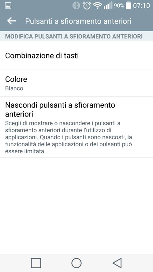 screenshot con LG G4