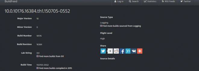 Windows 10 build 10176