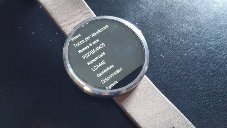 Moto 360, Android Wear 1.3 anche in Italia con tante novità