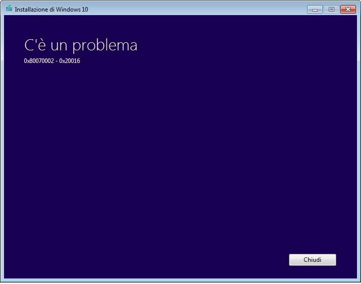 0X80070002 – 0X20016