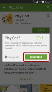 acquistare contenuti dal Play Store