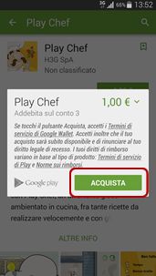 acquistare contenuti dal Play Store