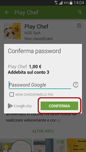 acquistare contenuti dal Play Store