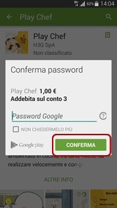 acquistare contenuti dal Play Store