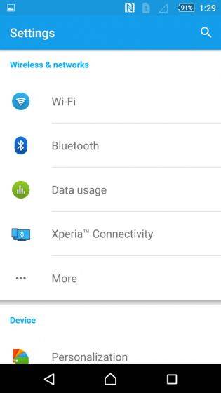 android 5.1.1 lollipop per Xperia Z