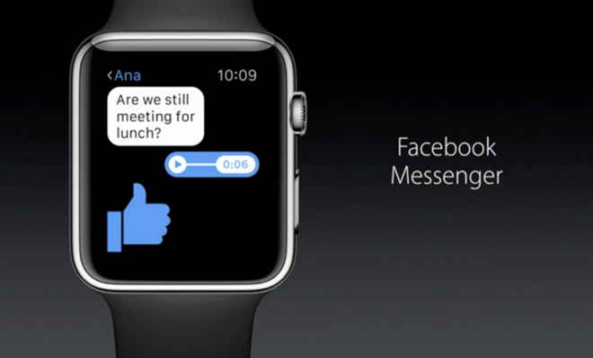 App Facebook Messenger ora disponibile anche su Apple Watch