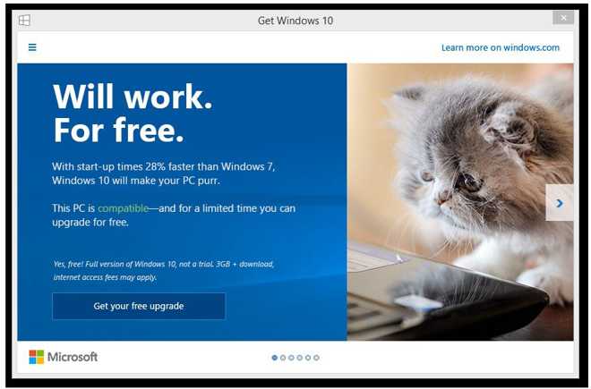 Microsoft semplifica l’aggiornamento a Windows 10