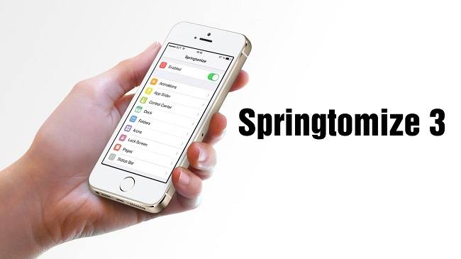 Springtomize 3 iOS 9