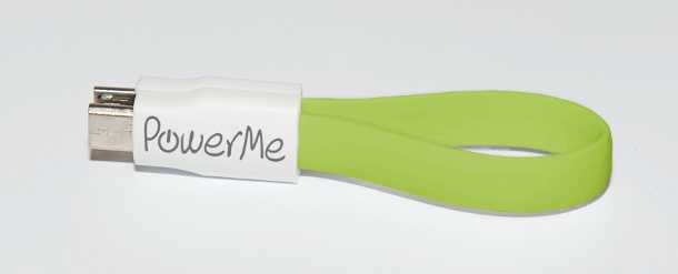 PowerMe, il cavo che trsforma ogni smartphone in una fonte di energia