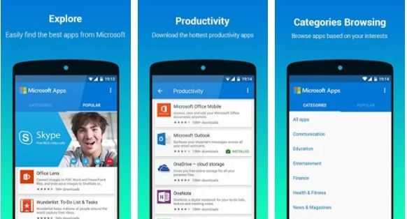 Microsoft Apps, l’applicazione per trovare altre app Microsoft su Android
