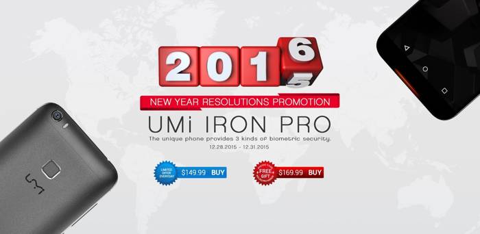 UMi Iron Pro, smartphone octa-core con 3GB di RAM fino a capodanno a soli 140 euro