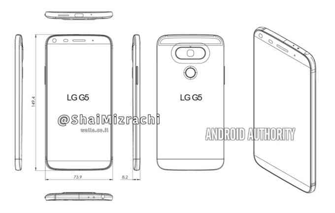 LG G5, un presunto schema ne rivela alcuni dettagli
