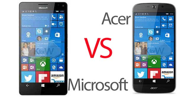 acer-jade-primo vs Microsoft Lumia 950 XL